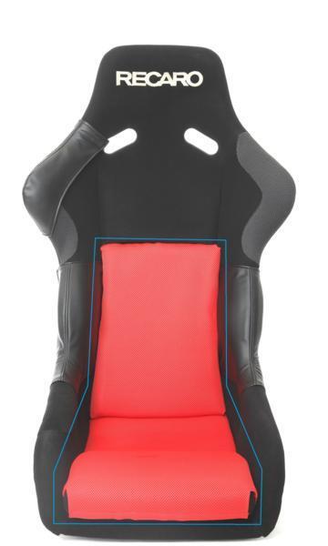 1116 J\'s atelier RECARO protector Recaro SP-G full bucket seat center mesh sheet cover 3P RD/BK/BL