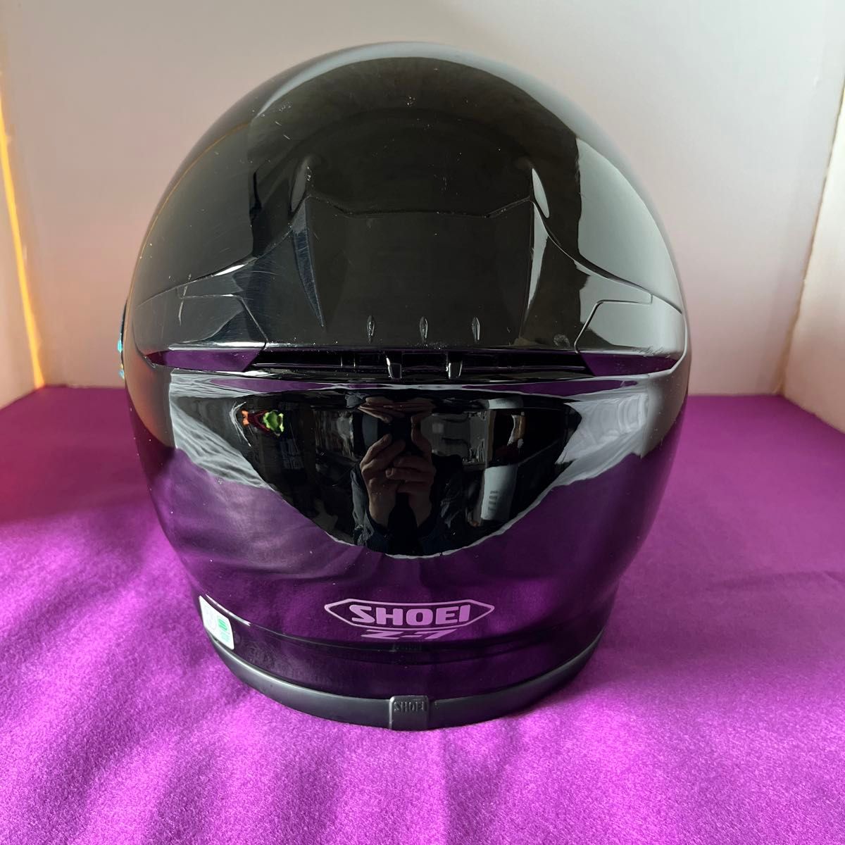 マツ‼️shoei z-7 艶ありブラックMサイズ 美品 shoei z-7艶ありブラック Mサイズ 新品ゴールドブラックシールド