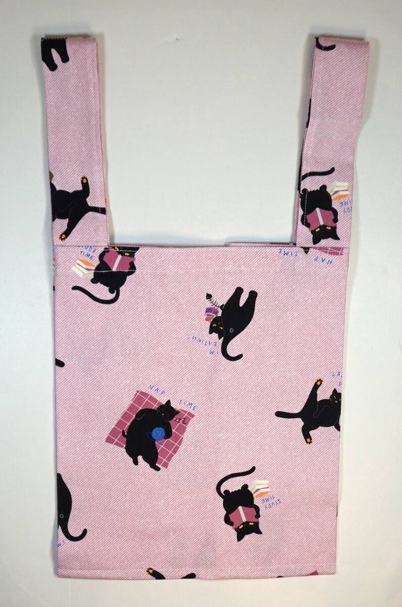 [ region cat * black cat interesting pattern ( pink ) cloth ] convenience store for ( eko-bag ) ( hand made ) Ver. ( last )