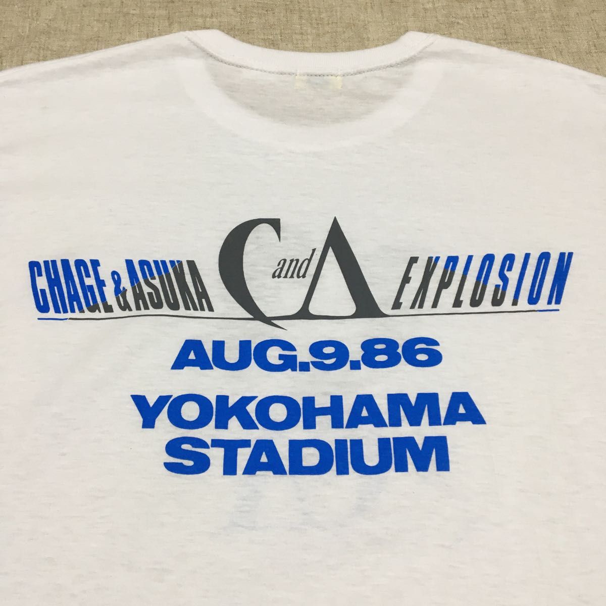 チャゲ&アスカ CHAGE&ASKA 1986 tour yellow cab Tシャツ 80s チャゲ&アスカ CHAGE&ASKA 1986 tour yellow cab Tシャツ 80s