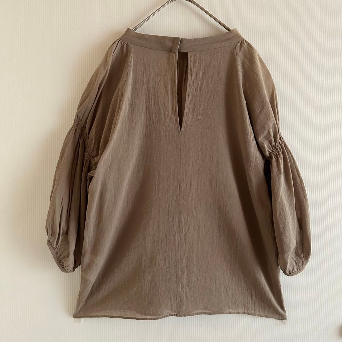 130ウィムガゼット涼しげコットン100%シフォンギャザー袖 130ウィムガゼット涼しげコットン100%シフォンギャザー袖