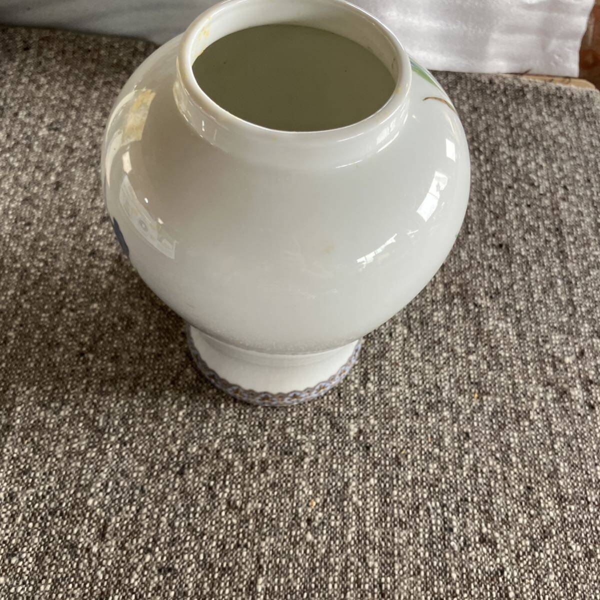 美濃焼 柴田陶器 花瓶 花器 花柄 青 ブルー フラワーベース 壺 美濃焼 柴田陶器 花瓶 花器 花柄 青 ブルー フラワーベース 壺