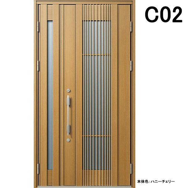 アルミサッシ YKK 玄関ドア ヴェナートD30 親子 C02 断熱 W1235×H2330