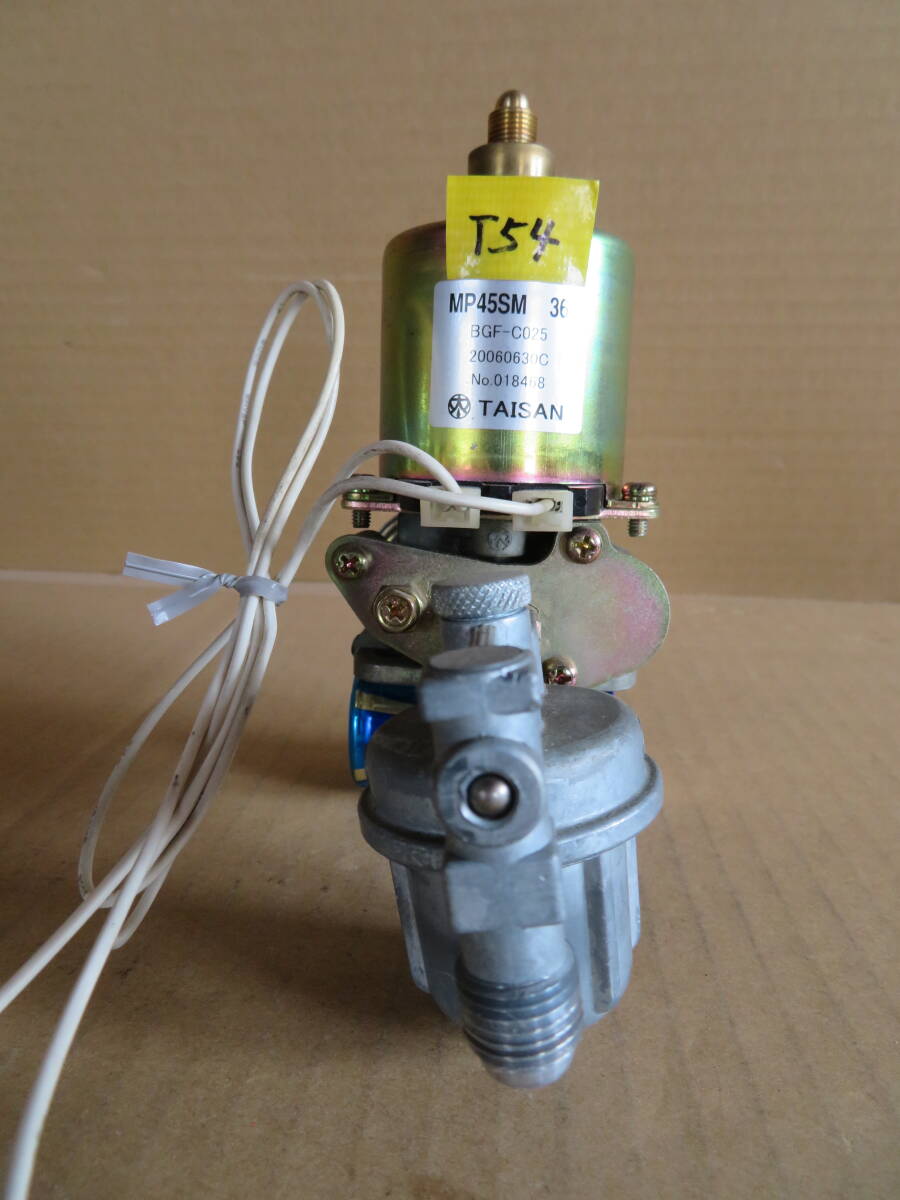 電磁ポンプMP45SM36#T41 ジャンク /タイサン/灯油ボイラー/ 中古 電磁ポンプMP45SM36#T41 ジャンク /タイサン/灯油ボイラー/ 中古