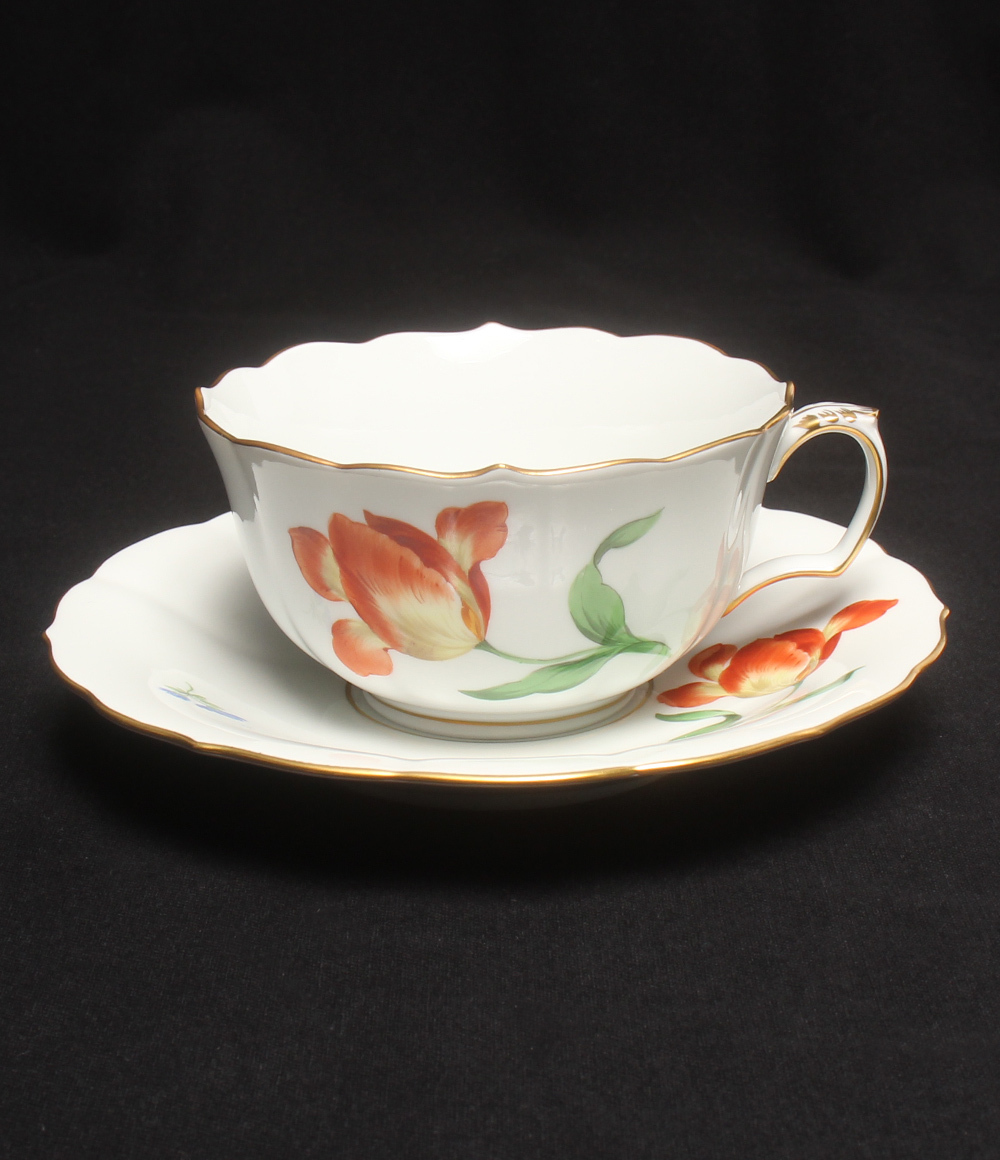 美品 マイセン カップ＆ソーサー ベーシックフラワー Meissen