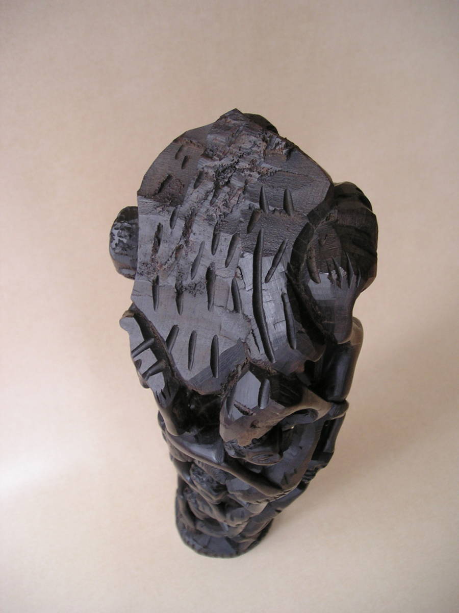 激安単価で 黒檀 「ウジャマ」 No.064 マコンデ アフリカ美術 - 西洋彫刻