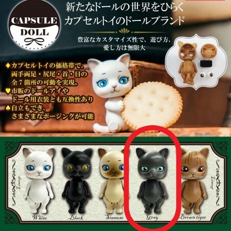 新品未開封 CAPSULE DOLL 　グレー　カプセルドール