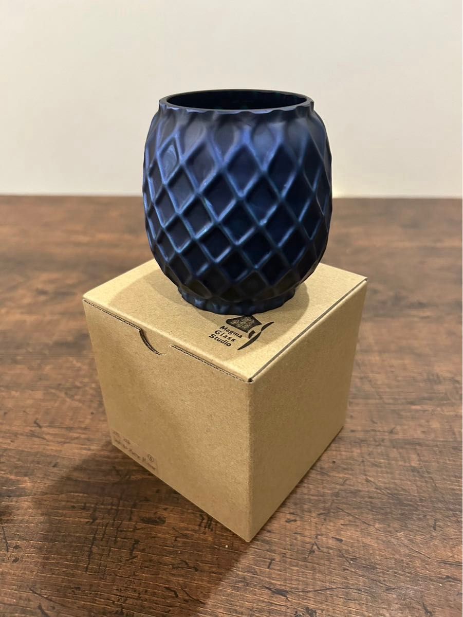 magmaglassstudio マグマグラス indigo matte mirror インディゴ magmaglassstudio マグマグラス indigo matte mirror インディゴ