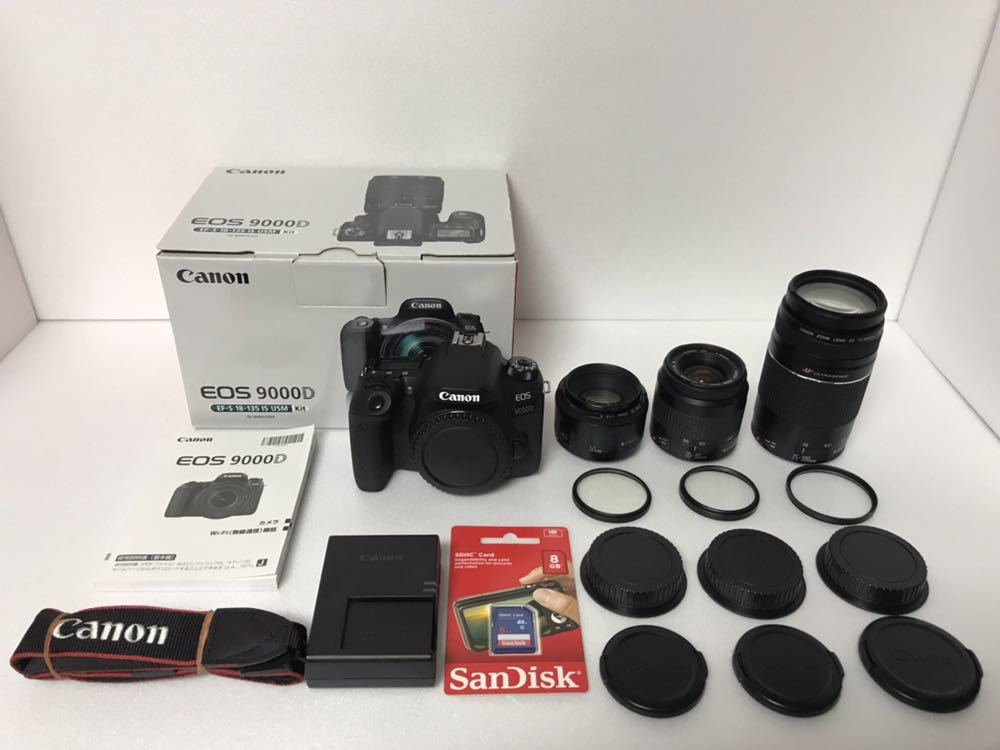 買い保障できる 一眼レフカメラ Canon 極上品☆Canon トリプルレンズ