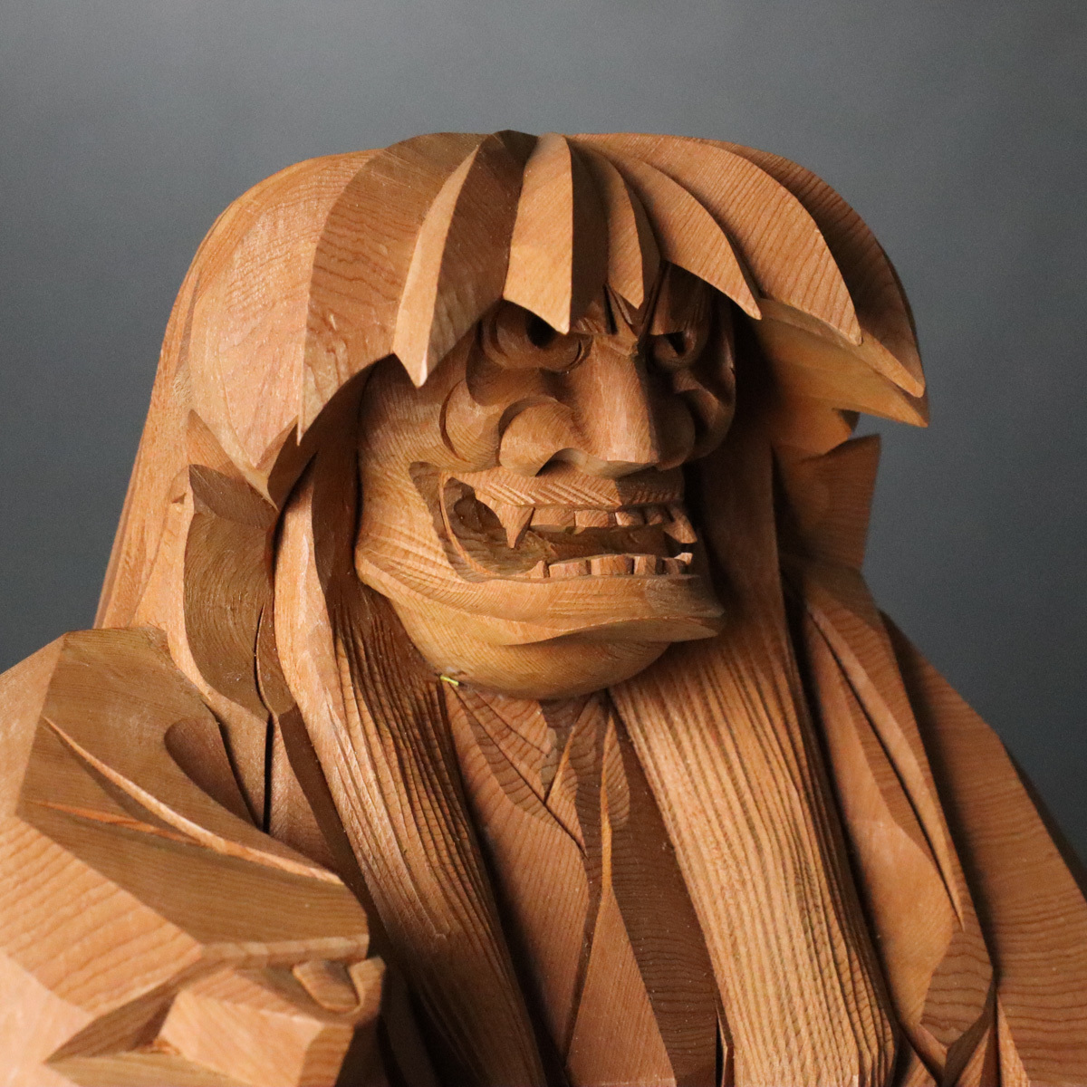 宙】飛騨高山 津田彫刻 一刻「石橋」木彫像 高35.7cm 共箱 一位 宙】飛騨高山 津田彫刻 一刻「石橋」木彫像 高35.7cm 共箱 一位