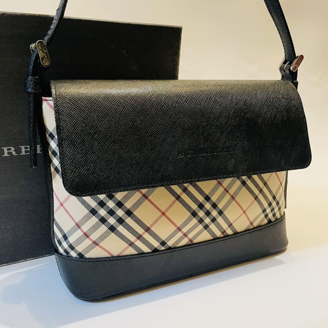美品 Burberry バーバリー ショルダーバッグ ノバチェック 美品 Burberry バーバリー ショルダーバッグ ノバチェック