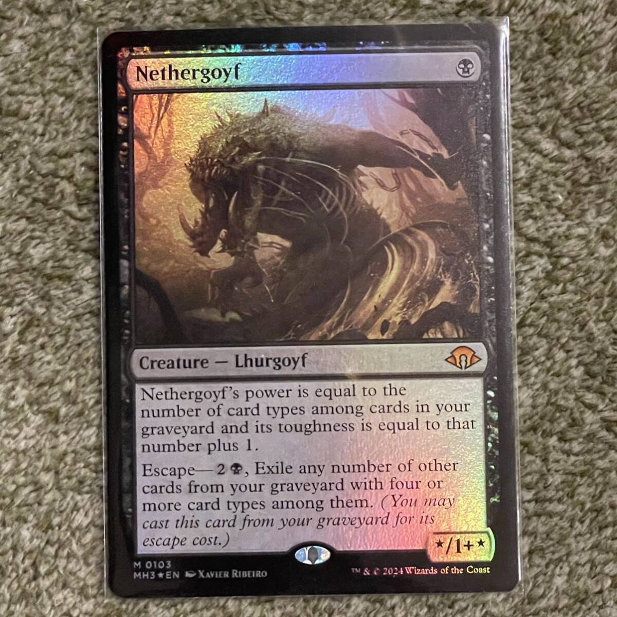 MTG ネザーゴイフ 英語 4枚 Yahoo!オークション - 【Foil】(103)《ネザーゴイフ/Nethergoyf