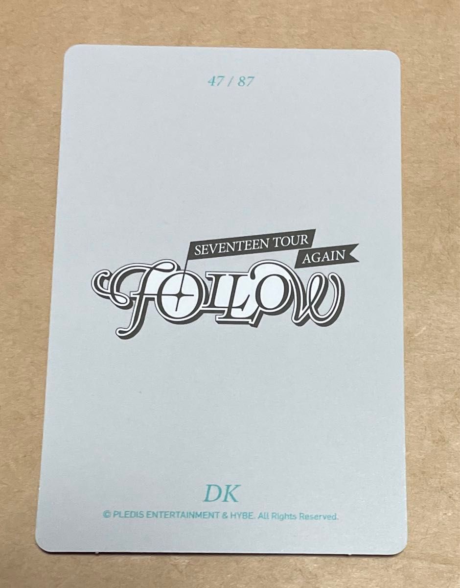 SEVENTEEN ドギョム DK follow again トレカ 47/87|Yahoo SEVENTEEN ドギョム DK follow again トレカ 47/87|Yahoo