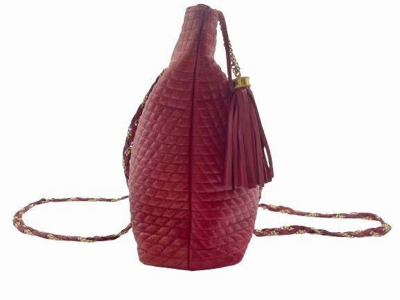 【送料無料!!】バリー イントレチャート キルティングレザー チェーン ショルダーバッグ BALLY Intrecciato quilted leather Shoulder bag