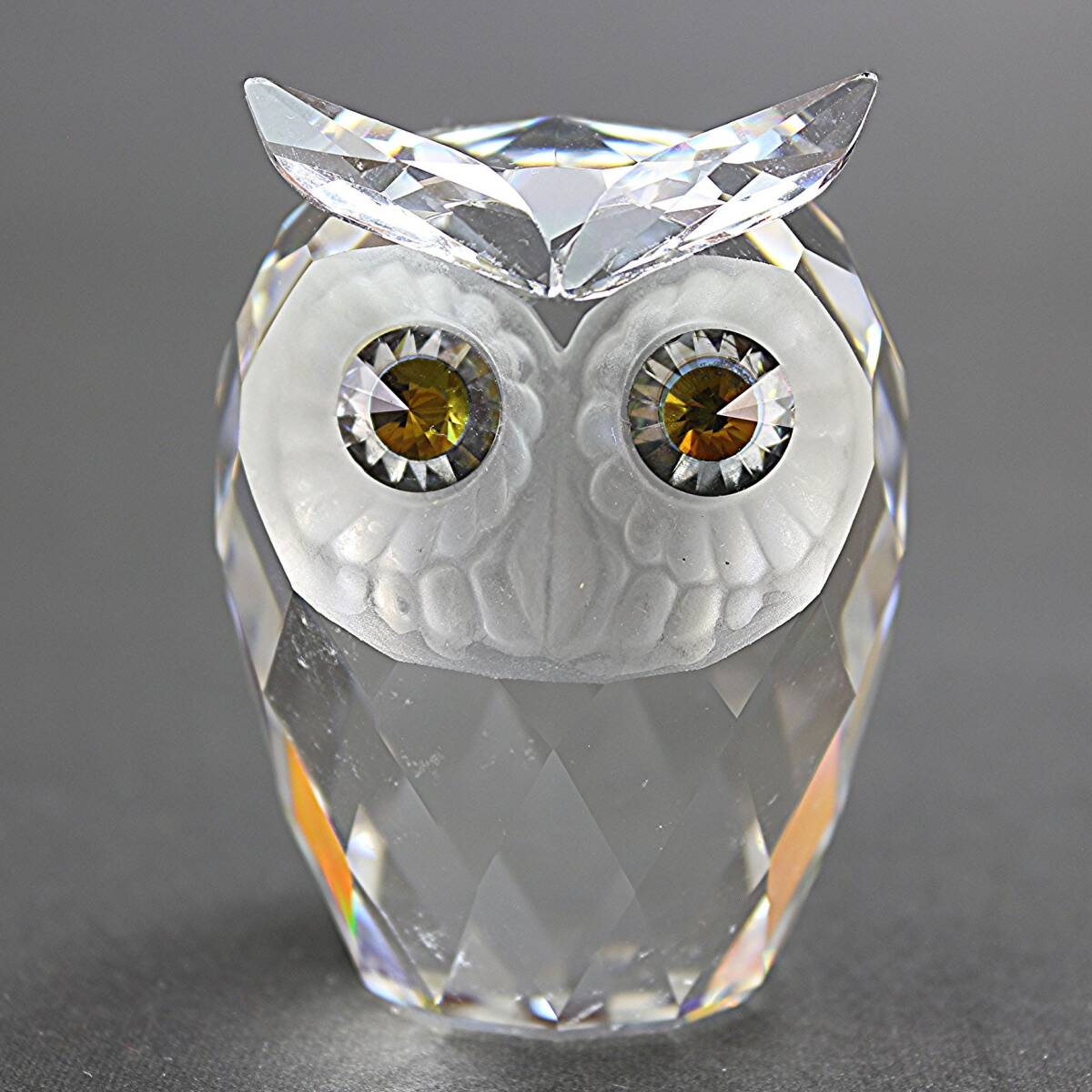 【美品】スワロフスキー フクロウ フィギュリン 大きいサイズ owl Yahoo!オークション - スワロフスキー Swarovski 「フクロウ大