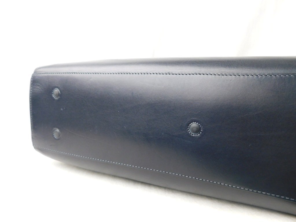 Daniel&bob Daniel & Bob fine quality leather briefcase leather bag leather bag navy Italy made 