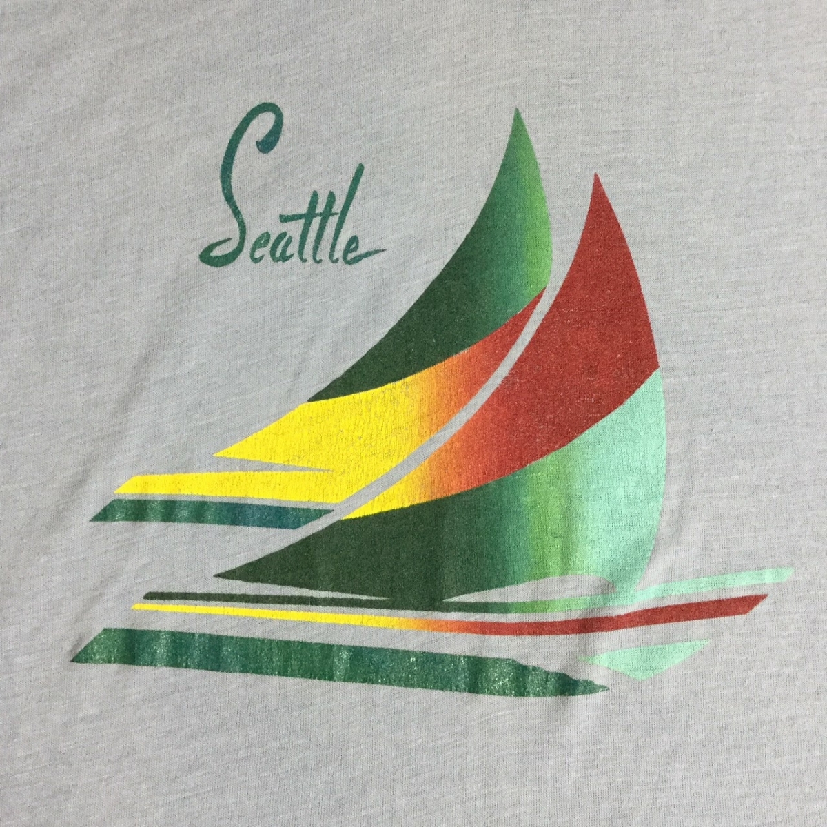 古着 ビンテージ Tシャツ ヨット Seattle 青 ブルー