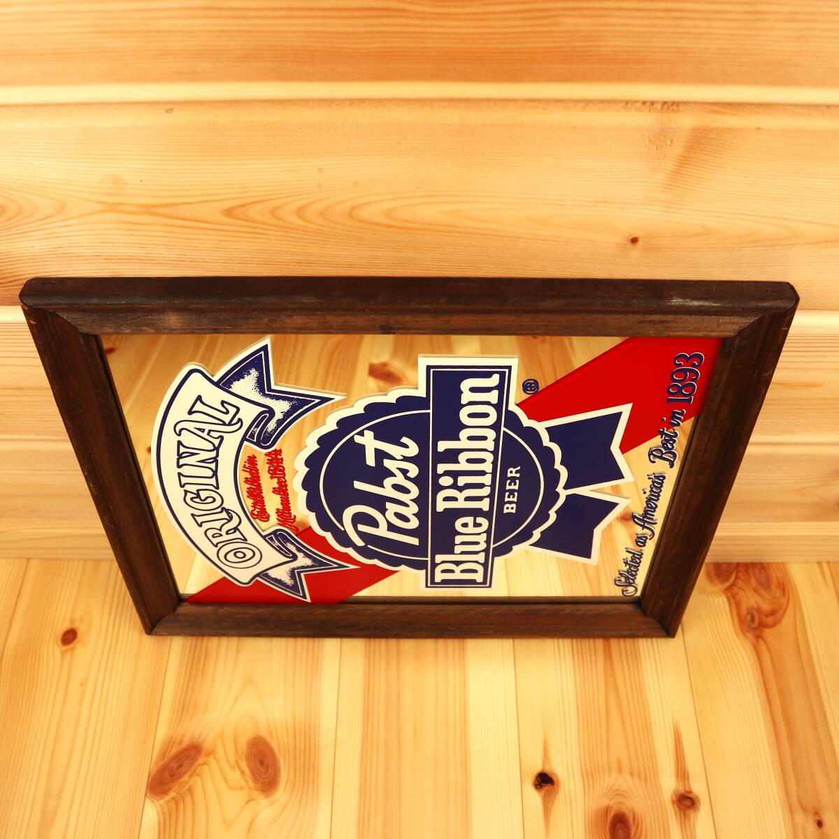 Pabst Blue Ribbon パブストブルーリボン pbr パブミラー 鏡 Pabst Blue Ribbon パブストブルーリボン pbr パブミラー 鏡
