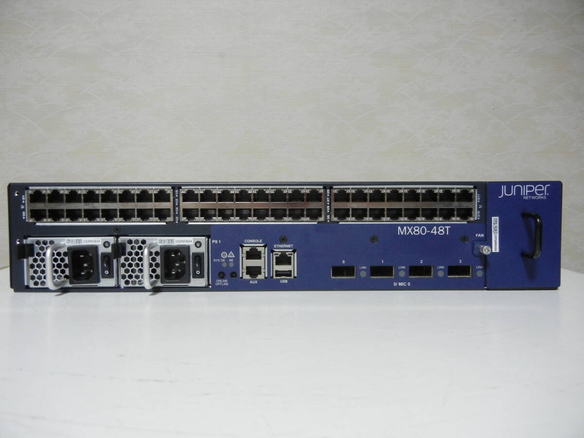 Yahoo!オークション - 《》Juniper MX80-48T ルーター 初期化 Yahoo!オークション - 《》Juniper MX80-48T ルーター 初期化