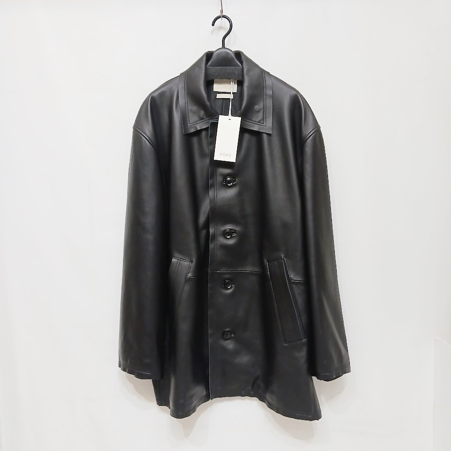 試着程度 極美品 YOKE ヨーク Cut Off Leather Car Coat カット 試着程度 極美品 YOKE ヨーク Cut Off Leather Car Coat カット