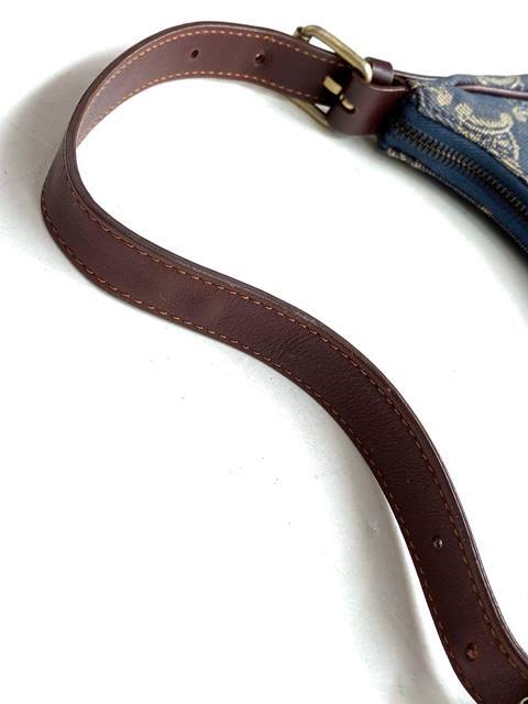 CELINE セリーヌ アクセサリーポーチ マカダム柄 デニム レザー CELINE セリーヌ アクセサリーポーチ マカダム柄 デニム レザー