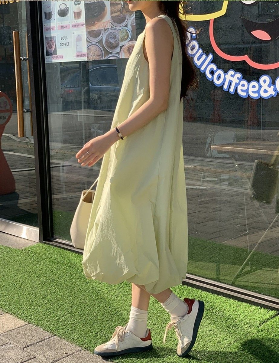 ロングワンピース バルーンスカート 大人可愛い zara好きに 韓国 ロングワンピース バルーンスカート 大人可愛い zara好きに 韓国