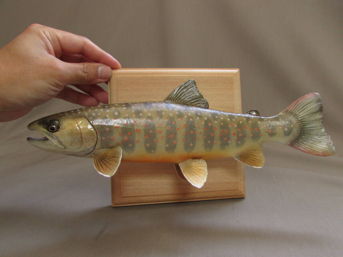 ハンドメイド 手作り 自作 27cmヤマトイワナ壁掛け 釣り ハンドメイド 手作り 自作 27cmヤマトイワナ壁掛け 釣り