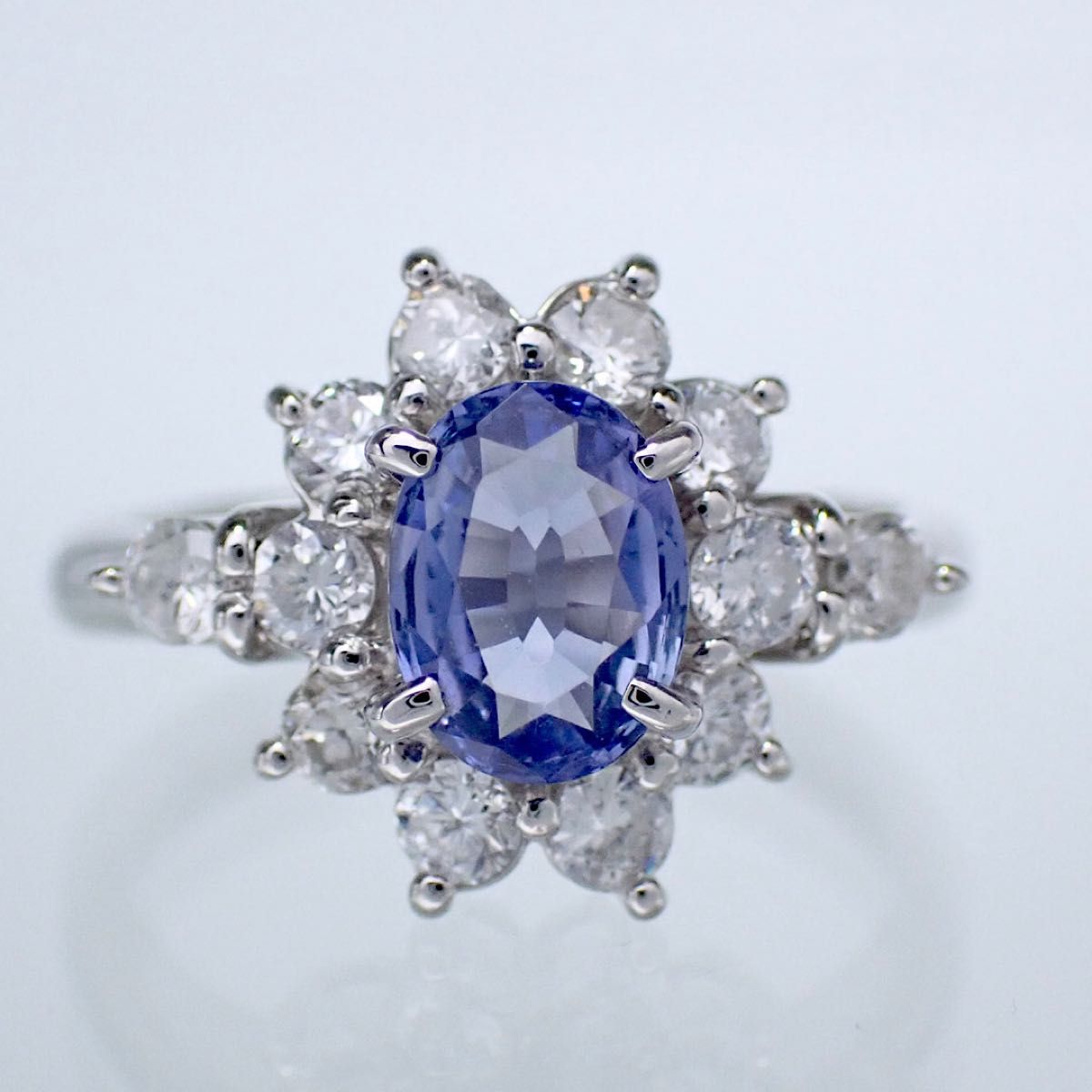 銀座ジュエリーマキ サファイア1 21ct Pt850 ダイヤリング D0 銀座ジュエリーマキ サファイア1 21ct Pt850 ダイヤリング D0
