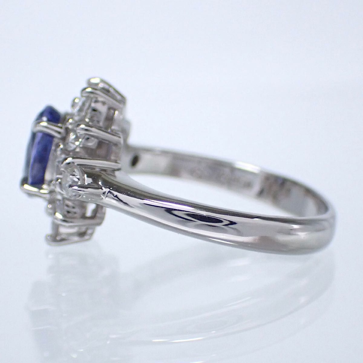 銀座ジュエリーマキ サファイア1 21ct Pt850 ダイヤリング D0 銀座ジュエリーマキ サファイア1 21ct Pt850 ダイヤリング D0