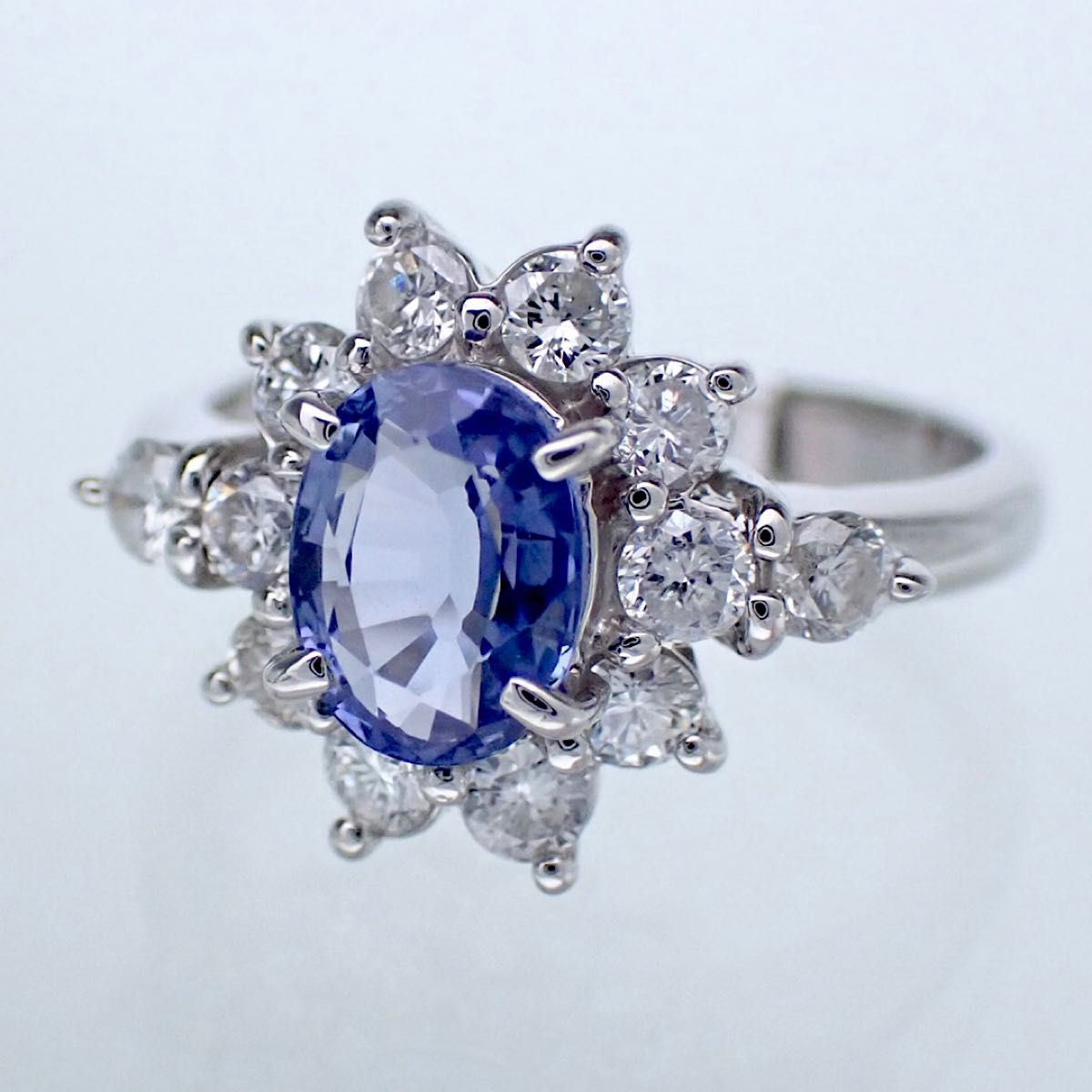 銀座ジュエリーマキ サファイア1 21ct Pt850 ダイヤリング D0 銀座ジュエリーマキ サファイア1 21ct Pt850 ダイヤリング D0