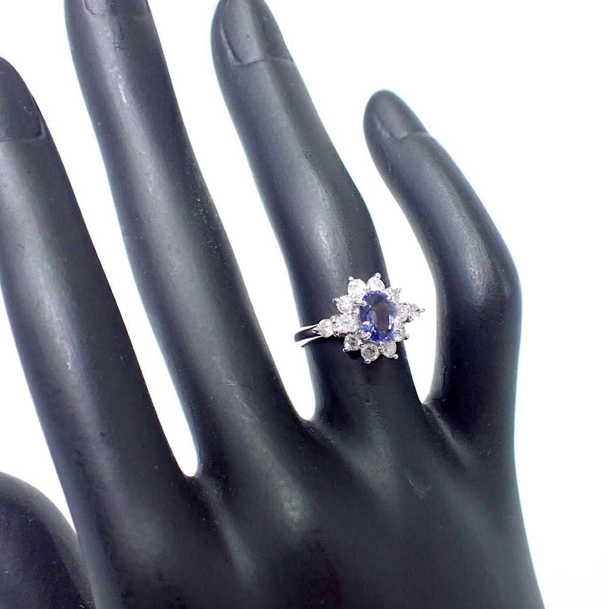 銀座ジュエリーマキ サファイア1 21ct Pt850 ダイヤリング D0 銀座ジュエリーマキ サファイア1 21ct Pt850 ダイヤリング D0
