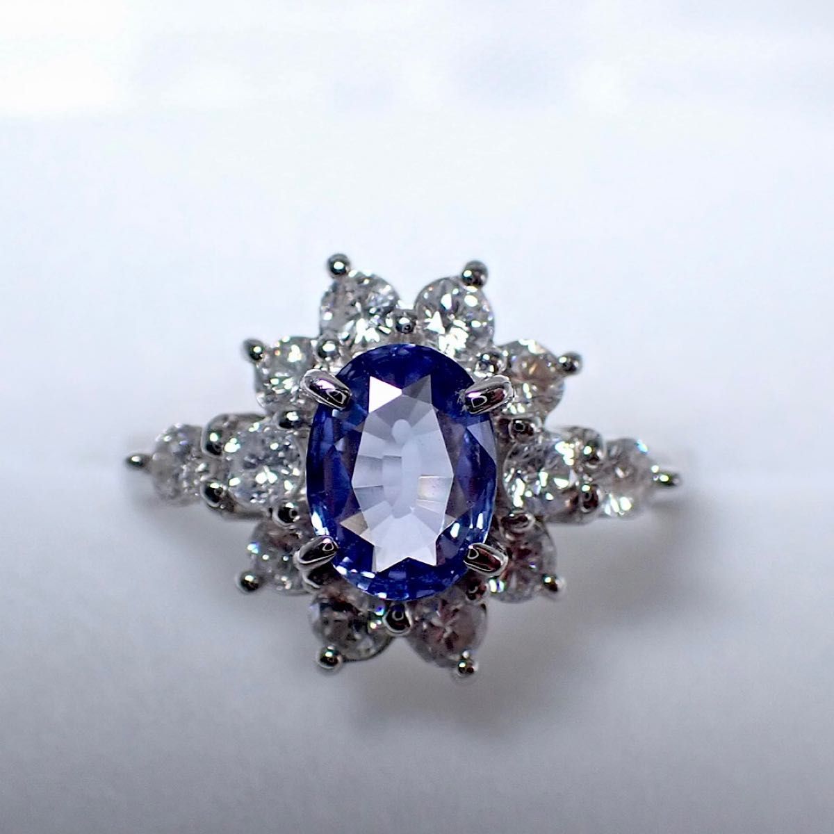 銀座ジュエリーマキ サファイア1 21ct Pt850 ダイヤリング D0 銀座ジュエリーマキ サファイア1 21ct Pt850 ダイヤリング D0