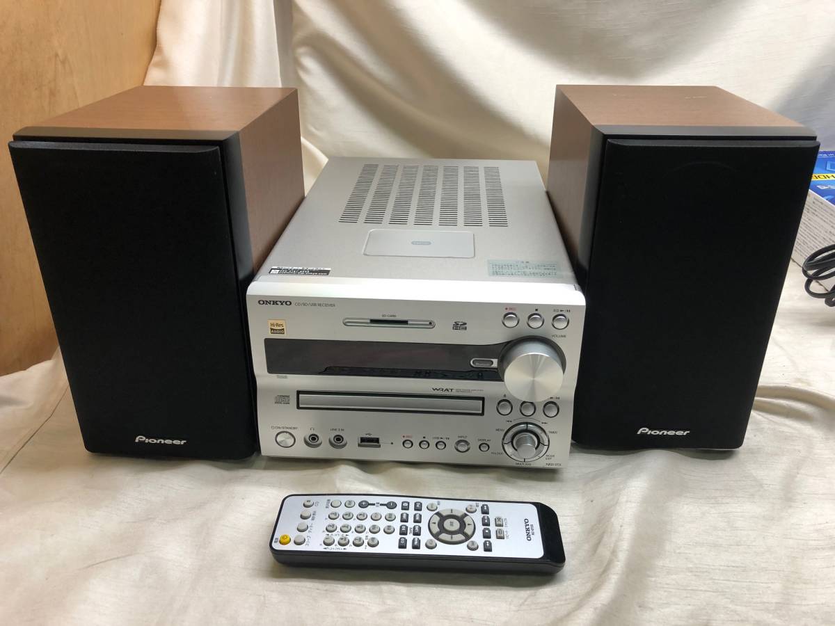  beautiful goods *ONKYO CD/SD/USB receiver NFR-9TX+ speaker (S-CN301) set Bluetooth/ high-res correspondence * tax included 