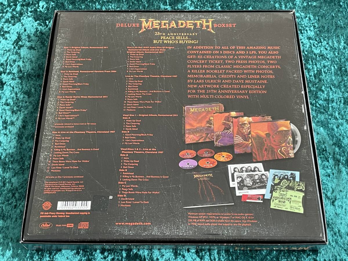 MEGADETH/4CD+DVD+3LP/3DジャケットBOXセット/PEACE SELLSBUT MEGADETH/4CD+DVD+3LP/3DジャケットBOXセット/PEACE SELLSBUT