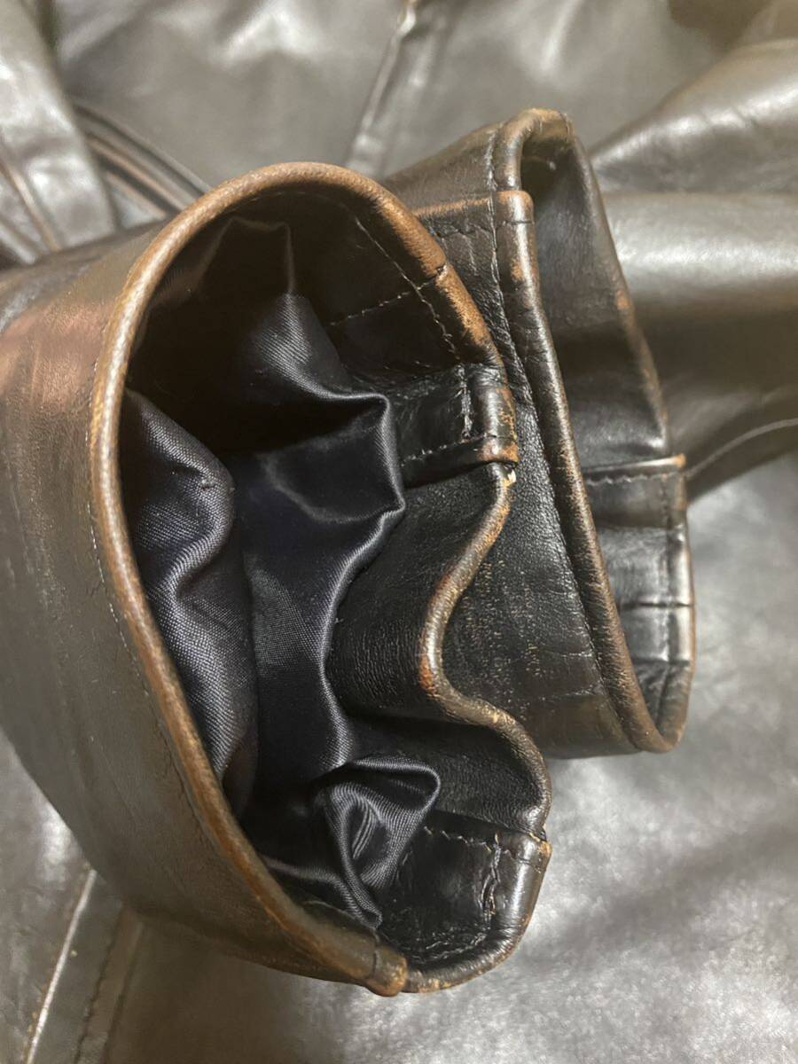 ショット Schott 641xjh 42 馬革 ホースハイド レザーシングル ショット Schott 641xjh 42 馬革 ホースハイド レザーシングル