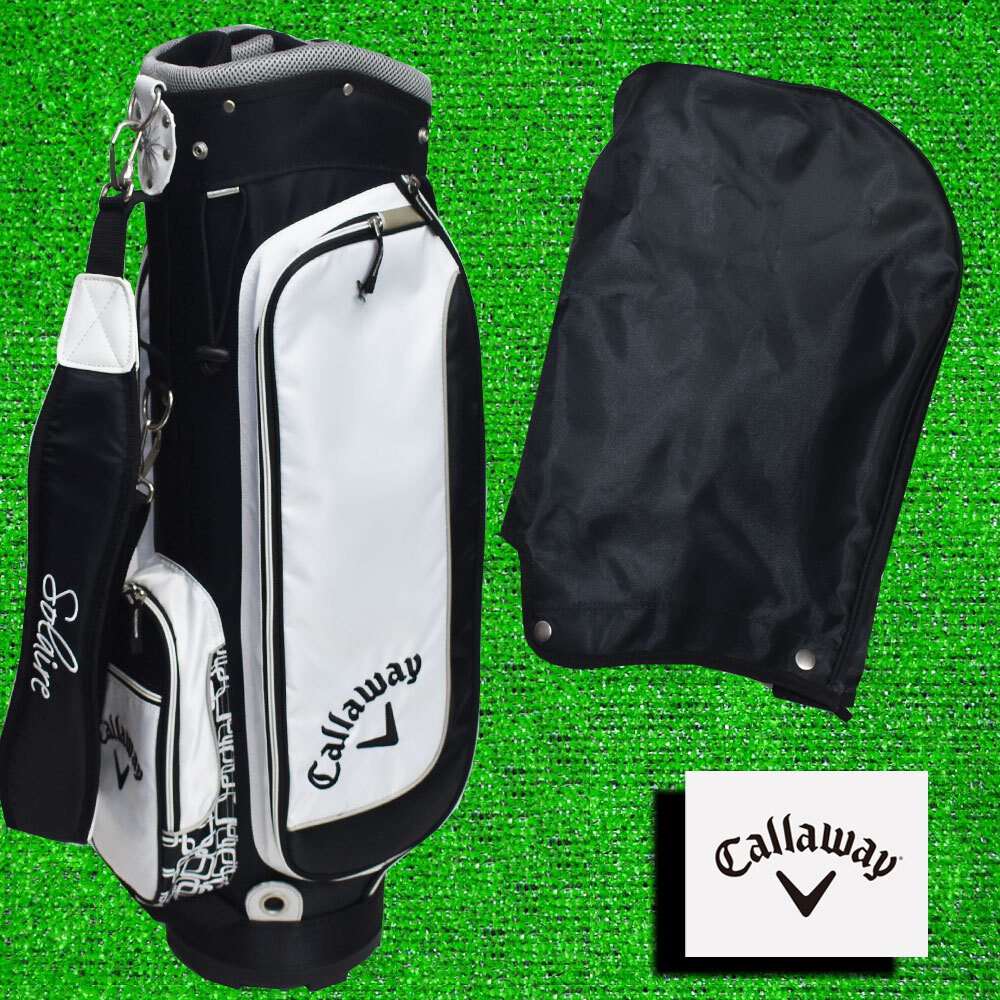 Callaway キャロウェイ レディース キャディバッグ8.5型【白・黒】美品!