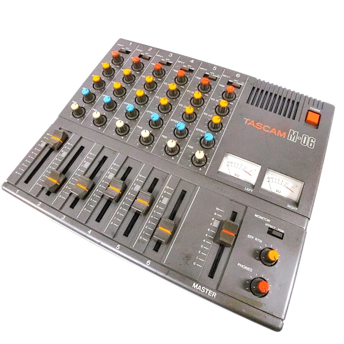 TASCAM M-06 アナログミキサー 6ch MIC LINE ビンテージ 動作品 TASCAM M-06 アナログミキサー 6ch MIC LINE ビンテージ 動作品
