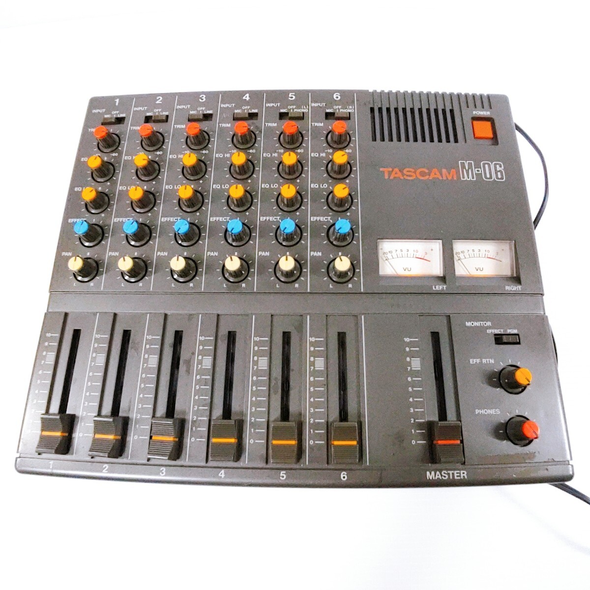 TASCAM M-06 アナログミキサー 6ch MIC LINE ビンテージ 動作品 TASCAM M-06 アナログミキサー 6ch MIC LINE ビンテージ 動作品