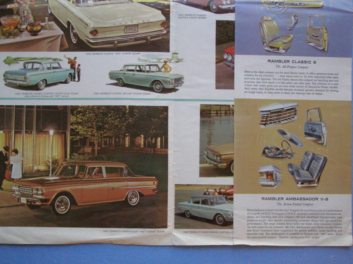  カタログ 古いカタログ 自動車 BAMBLER ランブラー 1962 アメ車 海外 パンフレット 米国 アメリカ 資料 コレクション (PC96)_画像4