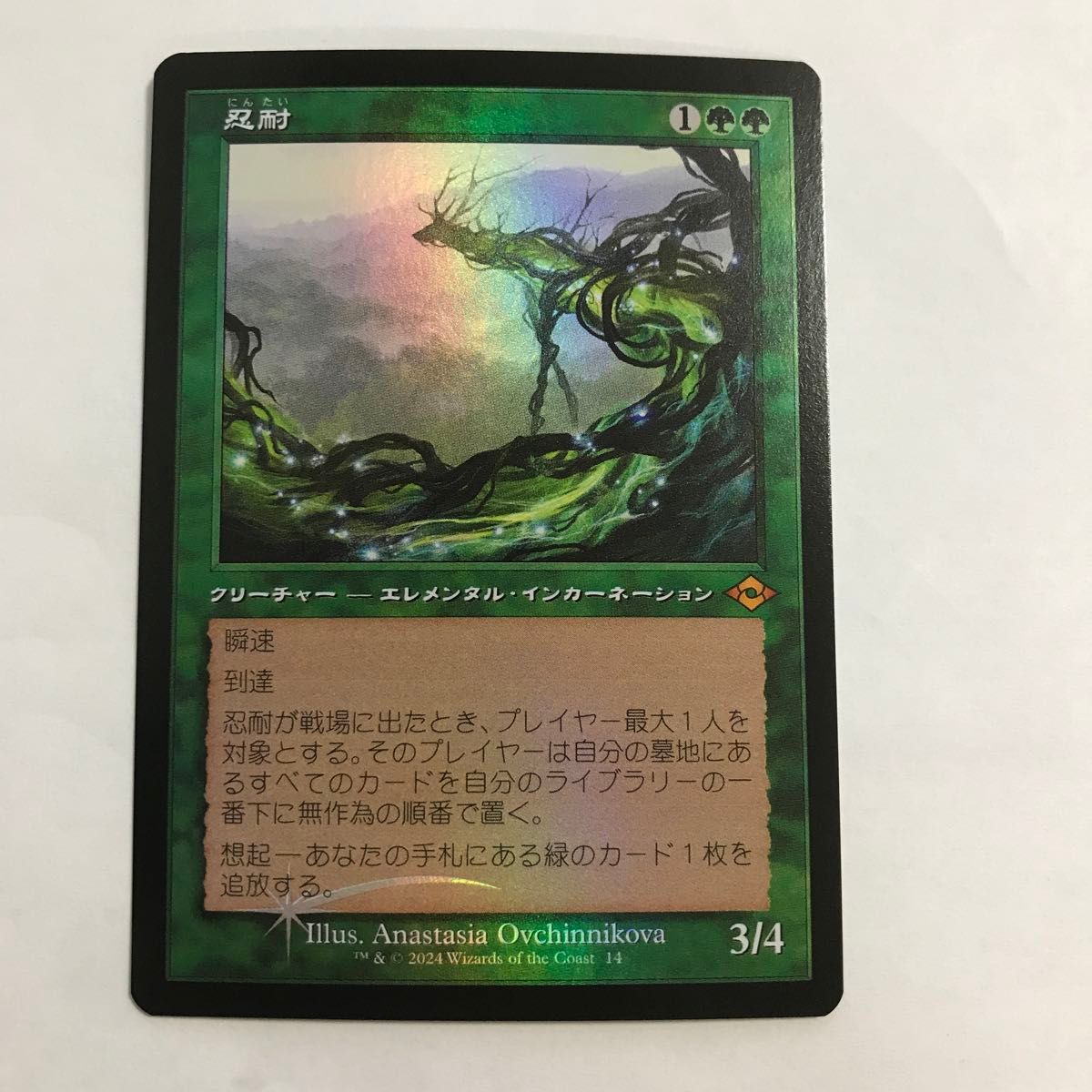 MTG FOIL/旧枠 忍耐/Endurance/日本語/モダンホライゾン3/MH3 MTG FOIL/旧枠 忍耐/Endurance/日本語/モダンホライゾン3/MH3