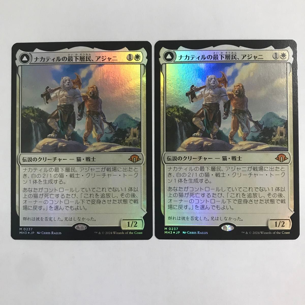 mtg ナカティルの最下層民、アジャニ日2枚 mtg ナカティルの最下層民、アジャニ日2枚