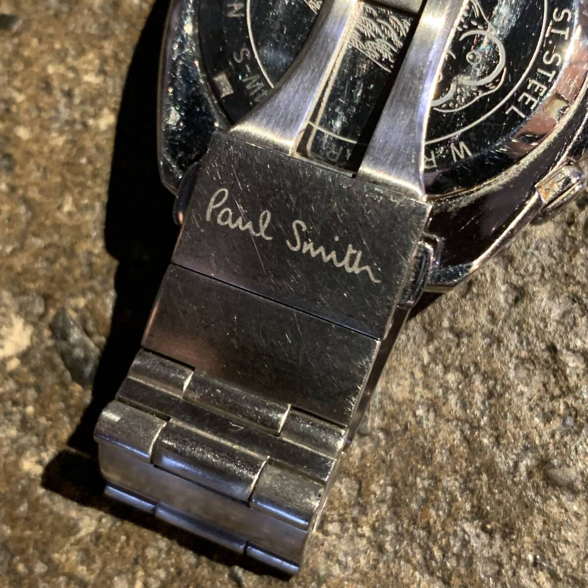 PaulSmith ポールスミス フクロウ 腕時計 ウォッチ 電池切れ ジャンク 1円スタート☆ Paul Smith Disk Eyes Chronograph フクロウ