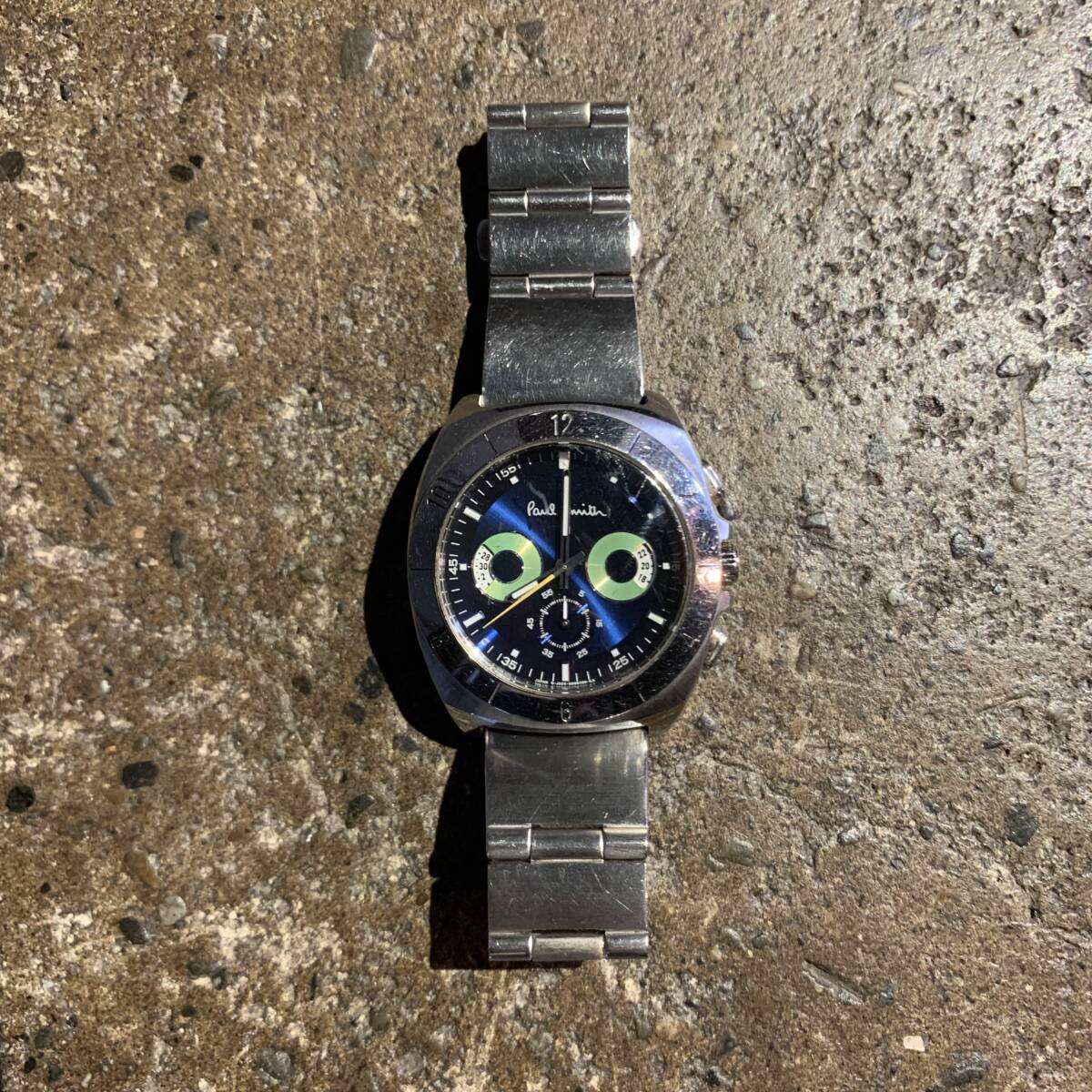 PaulSmith ポールスミス フクロウ 腕時計 ウォッチ 電池切れ ジャンク 1円スタート☆ Paul Smith Disk Eyes Chronograph フクロウ