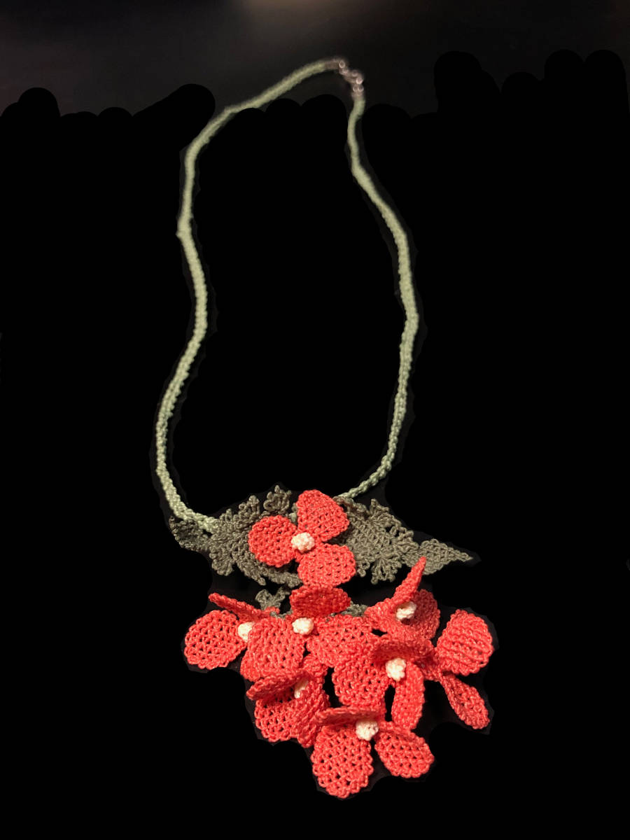 輸入品 新品 トルコ カッパドキア 手作り ネックレス 1点物 necklace0001_画像1