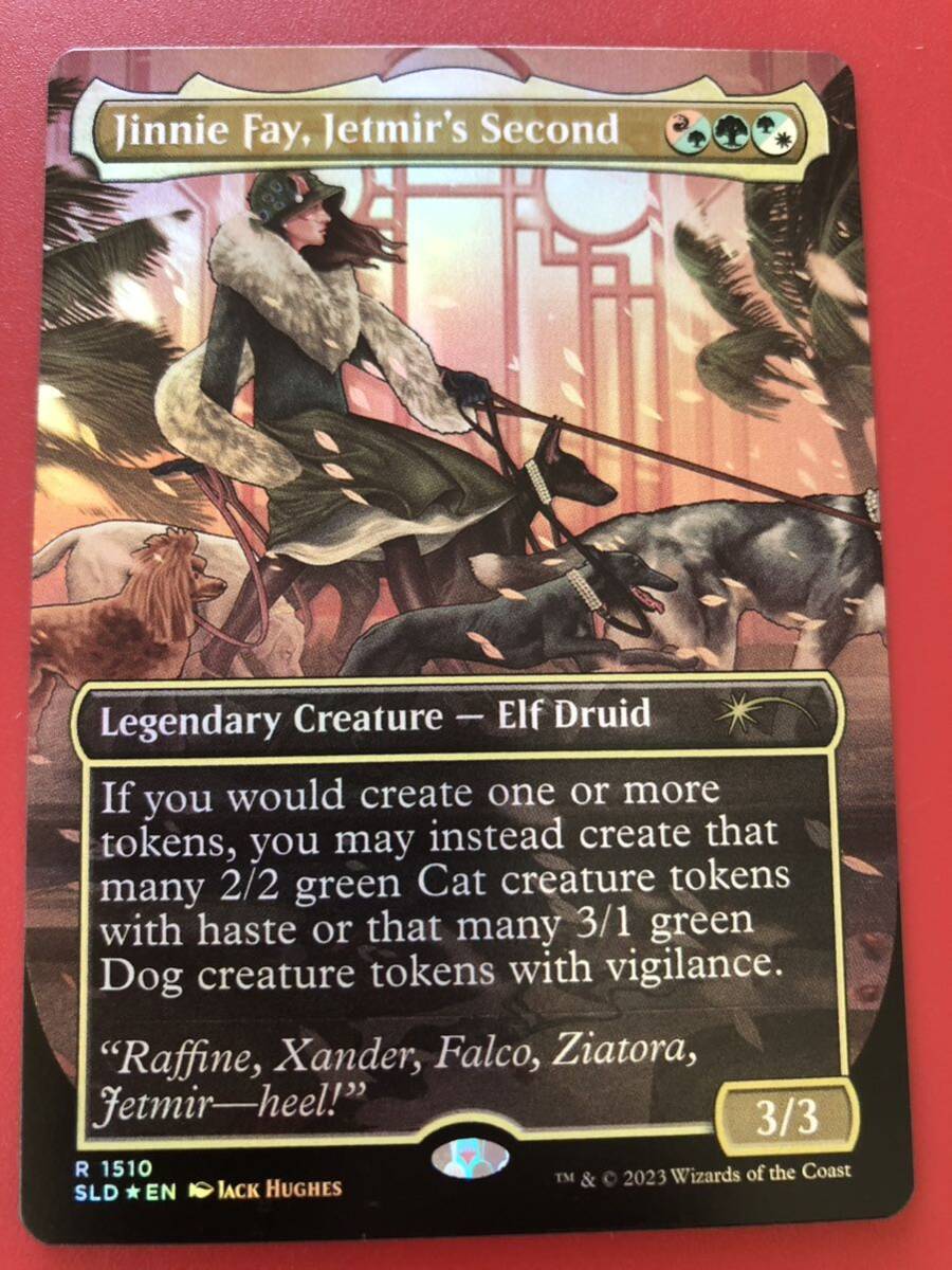 [AG-MTG] 【Foil】(1510)■ボーダーレス■《ジェトミアの情婦、ジニー・フェイ/Jinnie Fay, Jetmir's Second》[SLD] 金 英語版