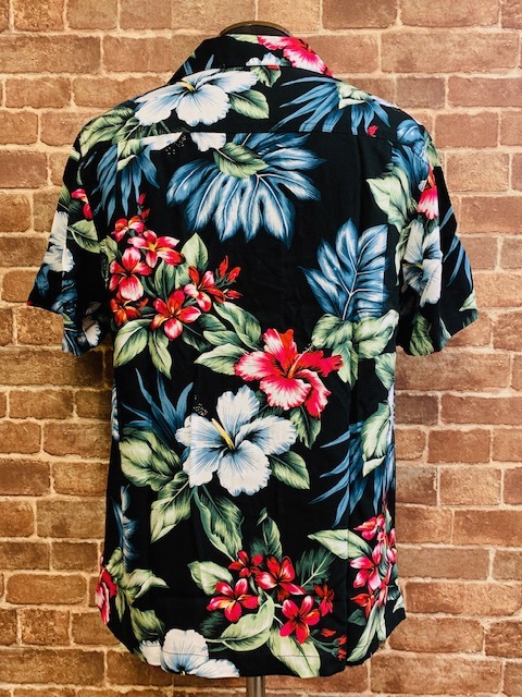 ★表記M/新品！レーヨン100%.花柄.HAWAIIAN SURF BRAND.ハワイアンアロハシャツ.総柄.リゾート系サーファー.西海岸カリフォルニアスタイル_画像6