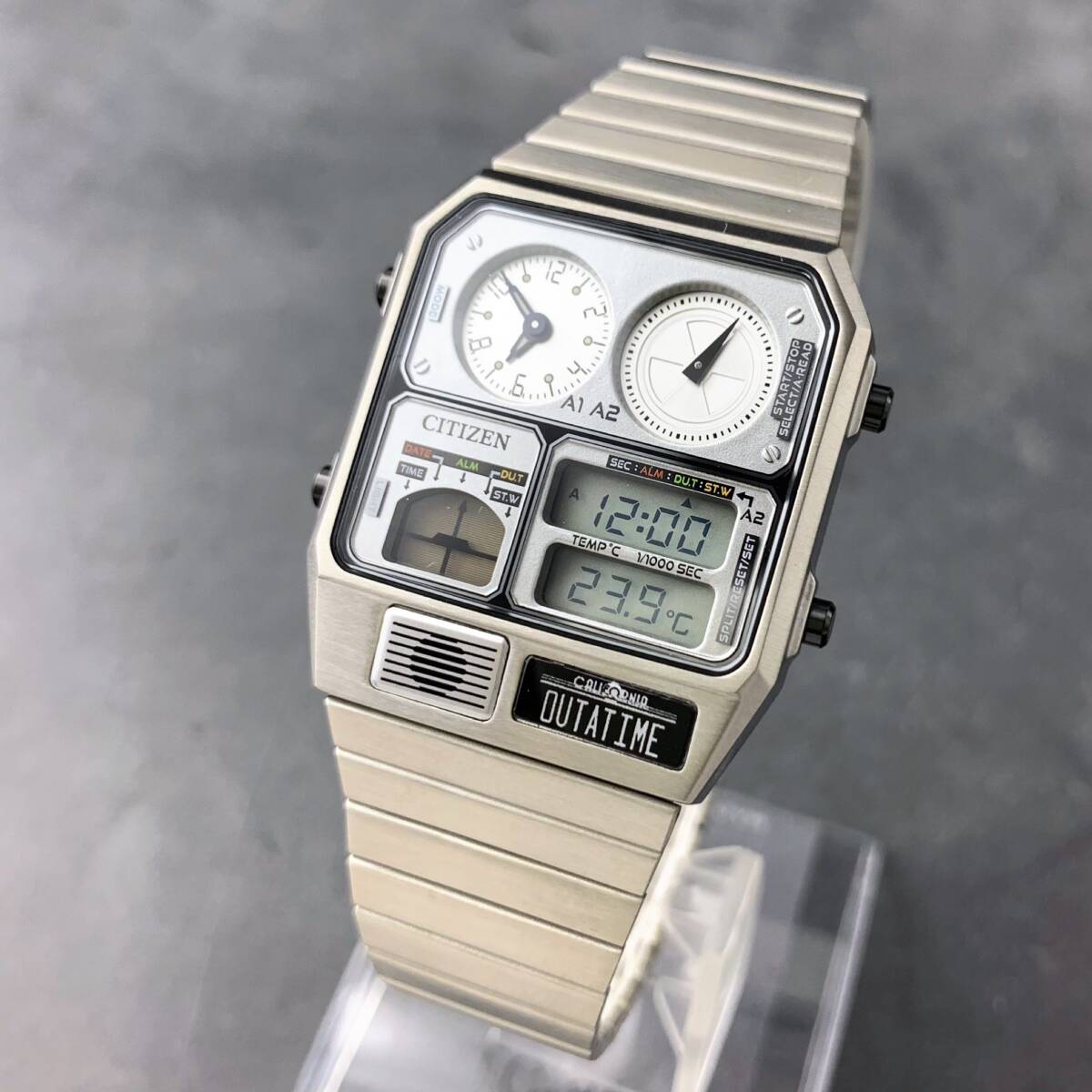 ほぼ新品】シチズン アナデジテンプ バックトゥザフューチャー ほぼ新品】シチズン アナデジテンプ バックトゥザフューチャー