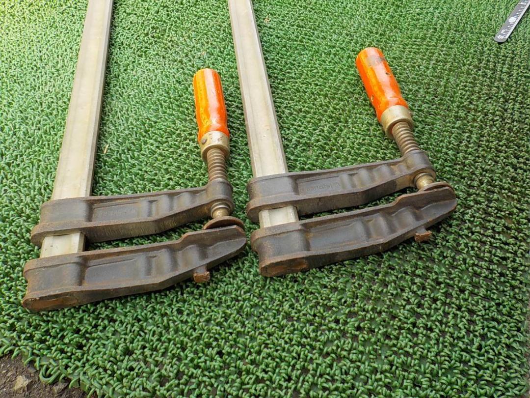 d538 BESSEY 長いクランプ2個 最大締付幅約1M 特大クランプ d538 BESSEY 長いクランプ2個 最大締付幅約1M 特大クランプ