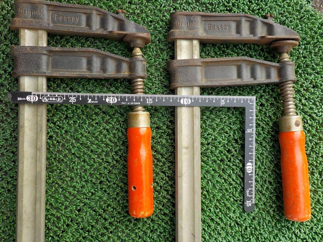d538 BESSEY 長いクランプ2個 最大締付幅約1M 特大クランプ d538 BESSEY 長いクランプ2個 最大締付幅約1M 特大クランプ