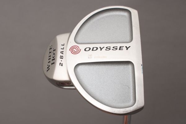 希少稀な 純正スチール 2-ball《33インチ》センターシャフト HOT WHITE ODYSSEY パター 【未使用に近い】オデッセイ 美品 #120※G373 ゴルフ オデッセイ